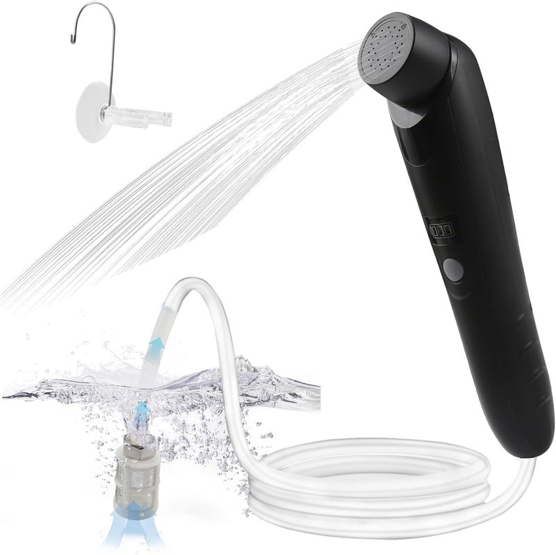 AZXJC Portable Outdoor Shower,Handheld Electric Shower,IPX6 Waterproof,USB Charging,Built-in Battery,Compact and Portable,Suitable for Outdoor Camping,Beach Bathing,Hiking,pet Bathing - Image 2